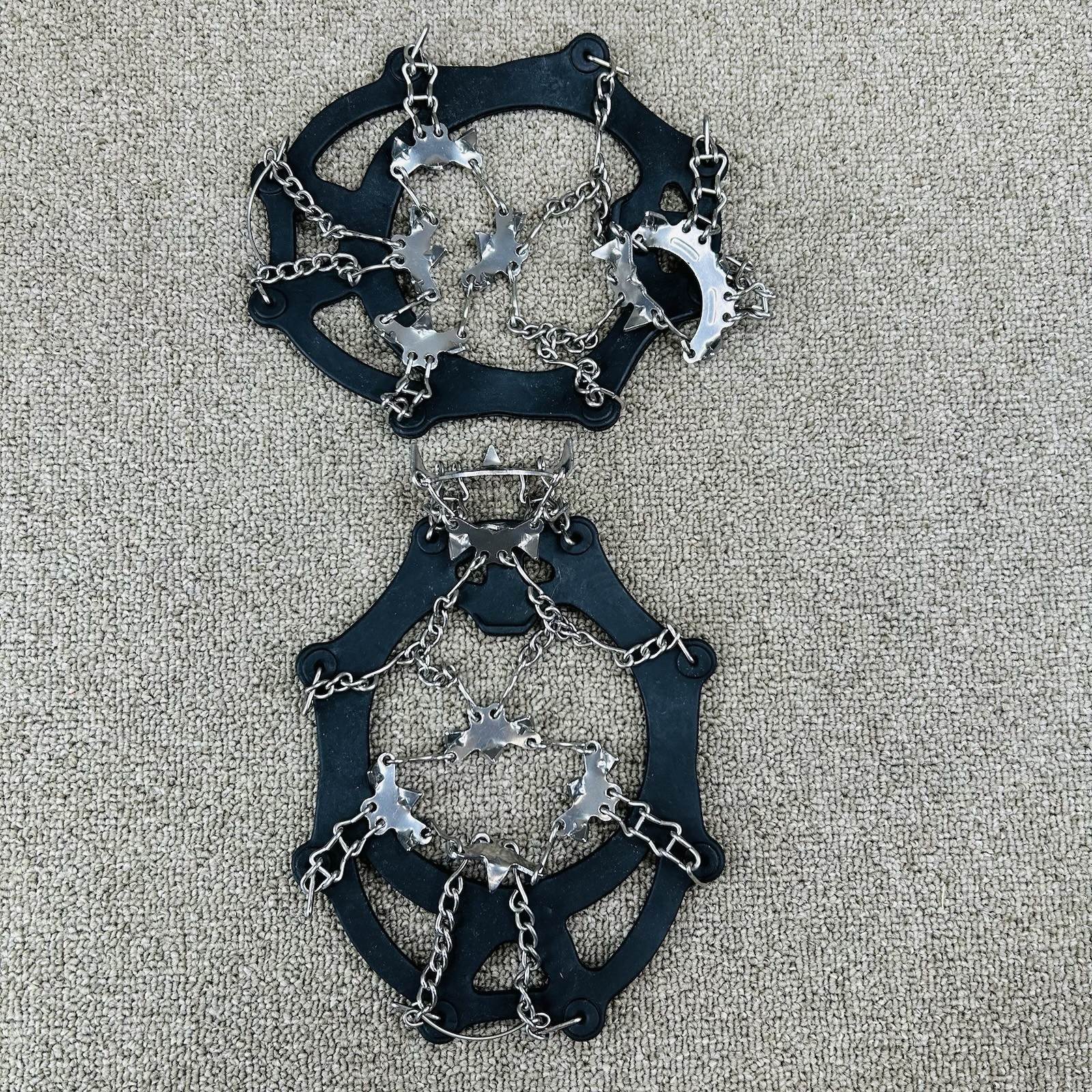 Ice Traction Cleats Crampons Walk Safe With Storage Bag Large Tough Outdoors
