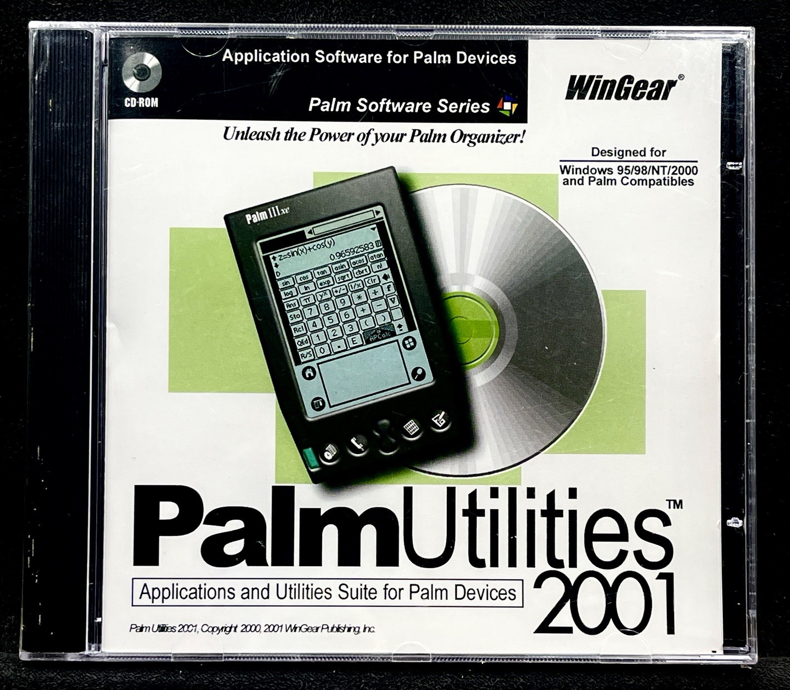 Wingear Palm Utilities 2001 Over 900 Programs for Palm Organizer Factory Sealed!