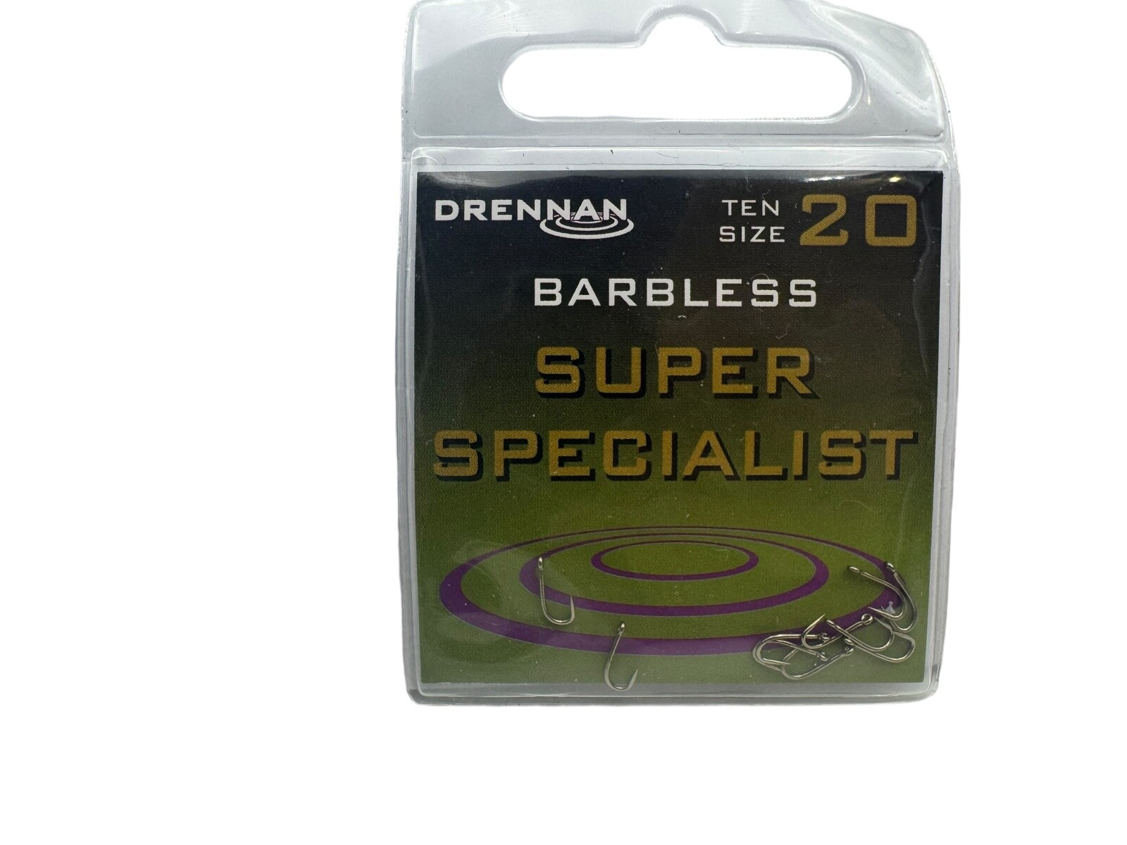 DRENNAN SUPER SPECIALIST MICRO BARBED & barbless fishing hooks- 10 PER PACK