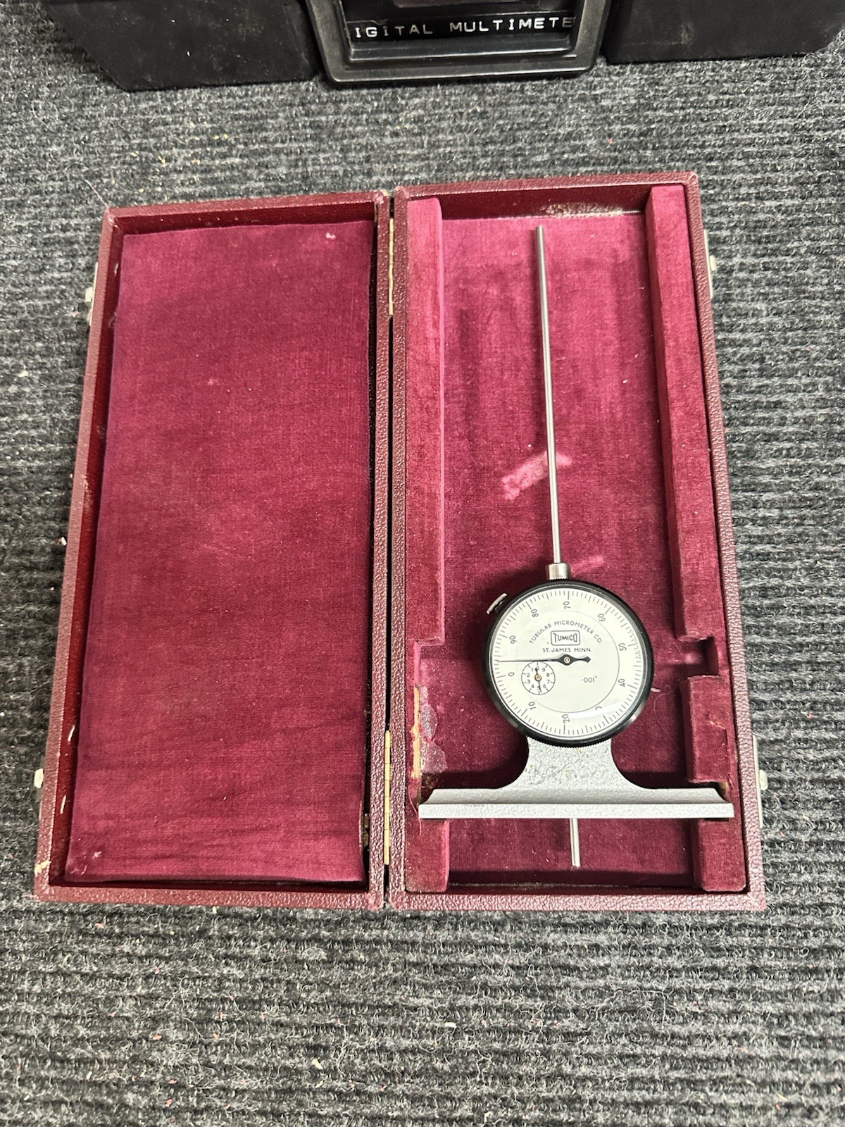 Vintage Tumico Tubular Micrometer Co Gage Gauge St. James Minn USA