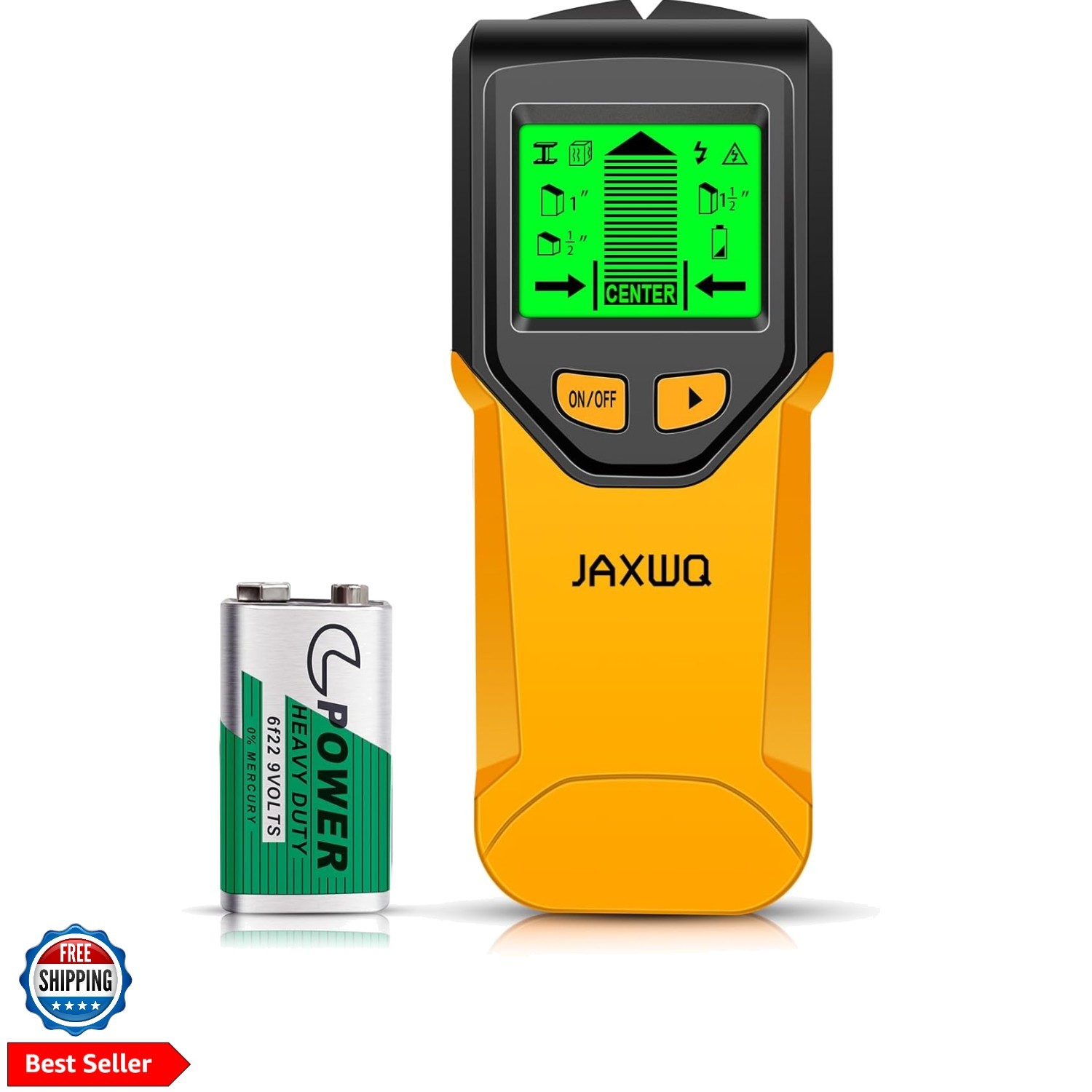 Stud Finder Wall Scanner - 5 in 1 Stud Finder Tool w/Smart Chip and HD LCD Di...