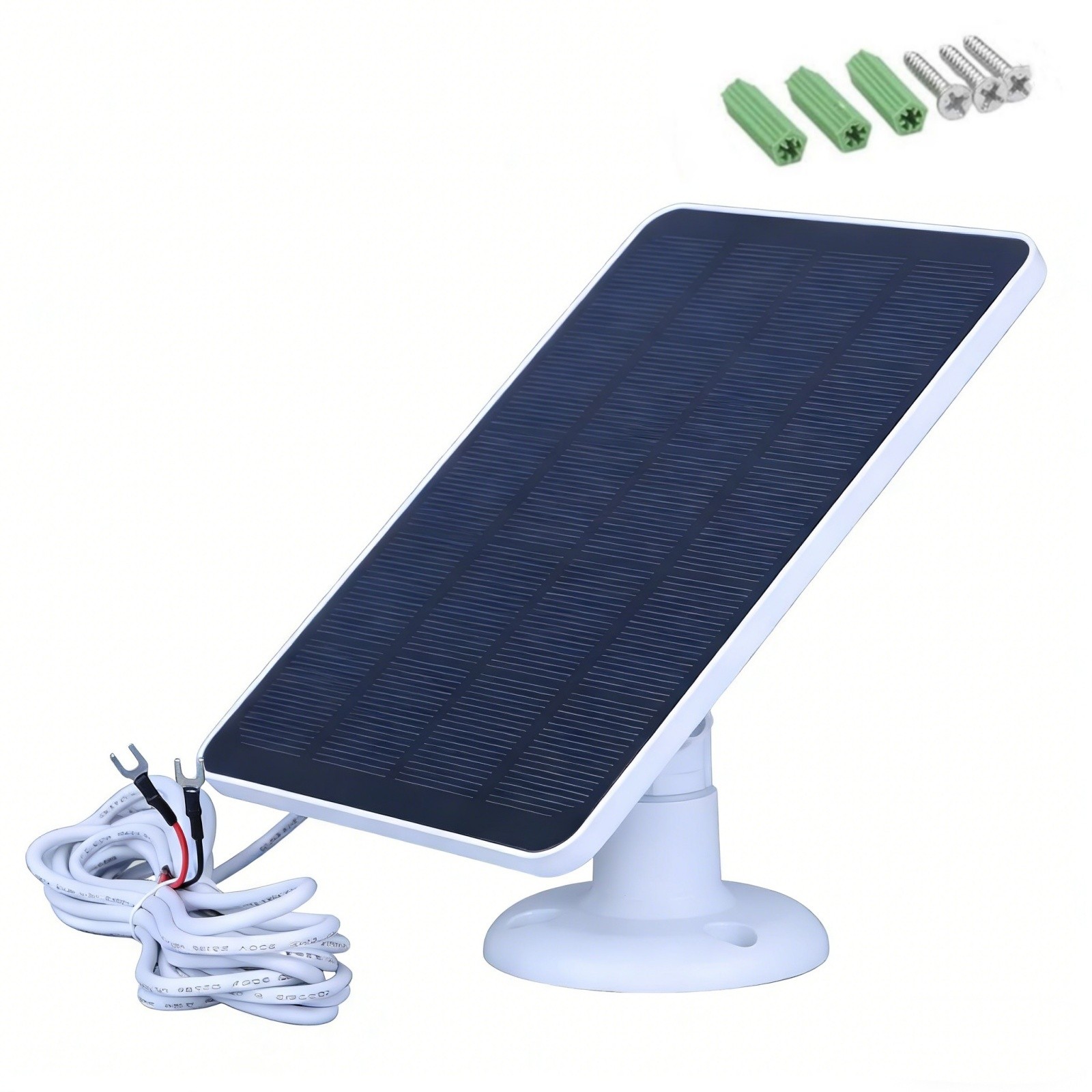 4W Solar Panel Charger for Ring Video Doorbell 3 4 with 21% Module Efficiency