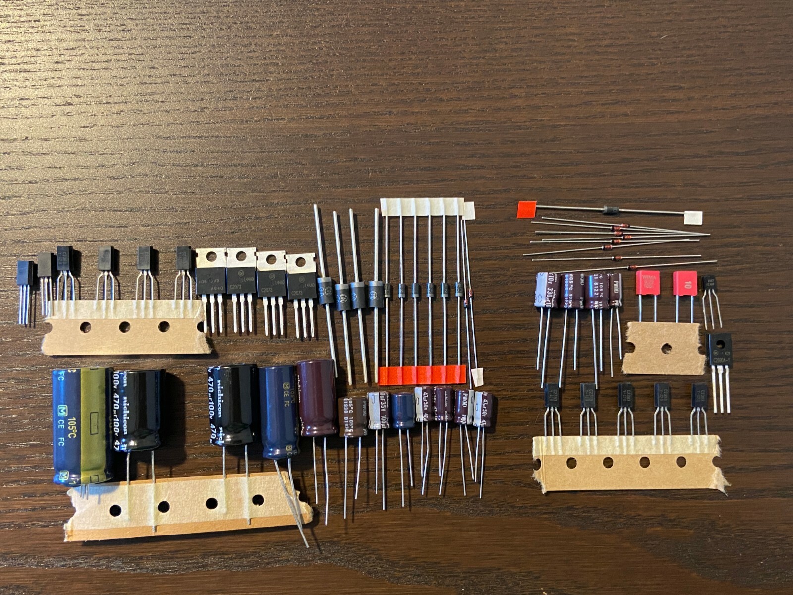 Pioneer SX-950 Power Supply & Protection Recap Kit Capacitor Upgrade Rebuild Set