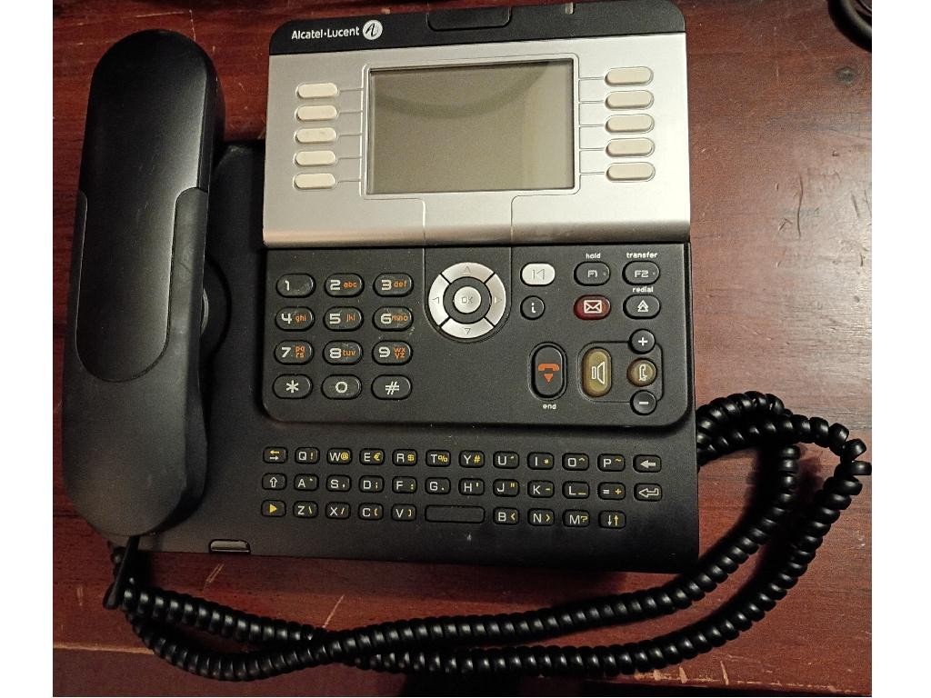 Alcatel 4039 Digital IP Phone CLEAN , WITH HANDSET, CORD, STAND, WARRANTY , USA