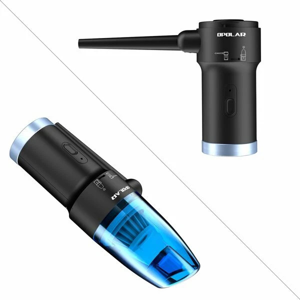 OPOLAR HANDHELD VACUUM-CORDLESS BLOWER DUSTER COMPUTER KEYBOARD - BLUE/BLACK