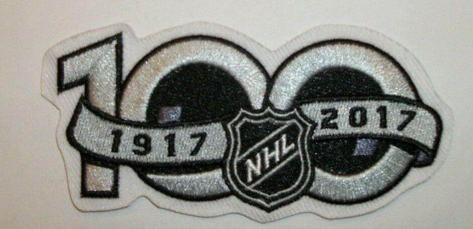 National Hockey League~NHL 100 Years~Embroidered Patch~3 7/8" x 1 7/8"~Iron On