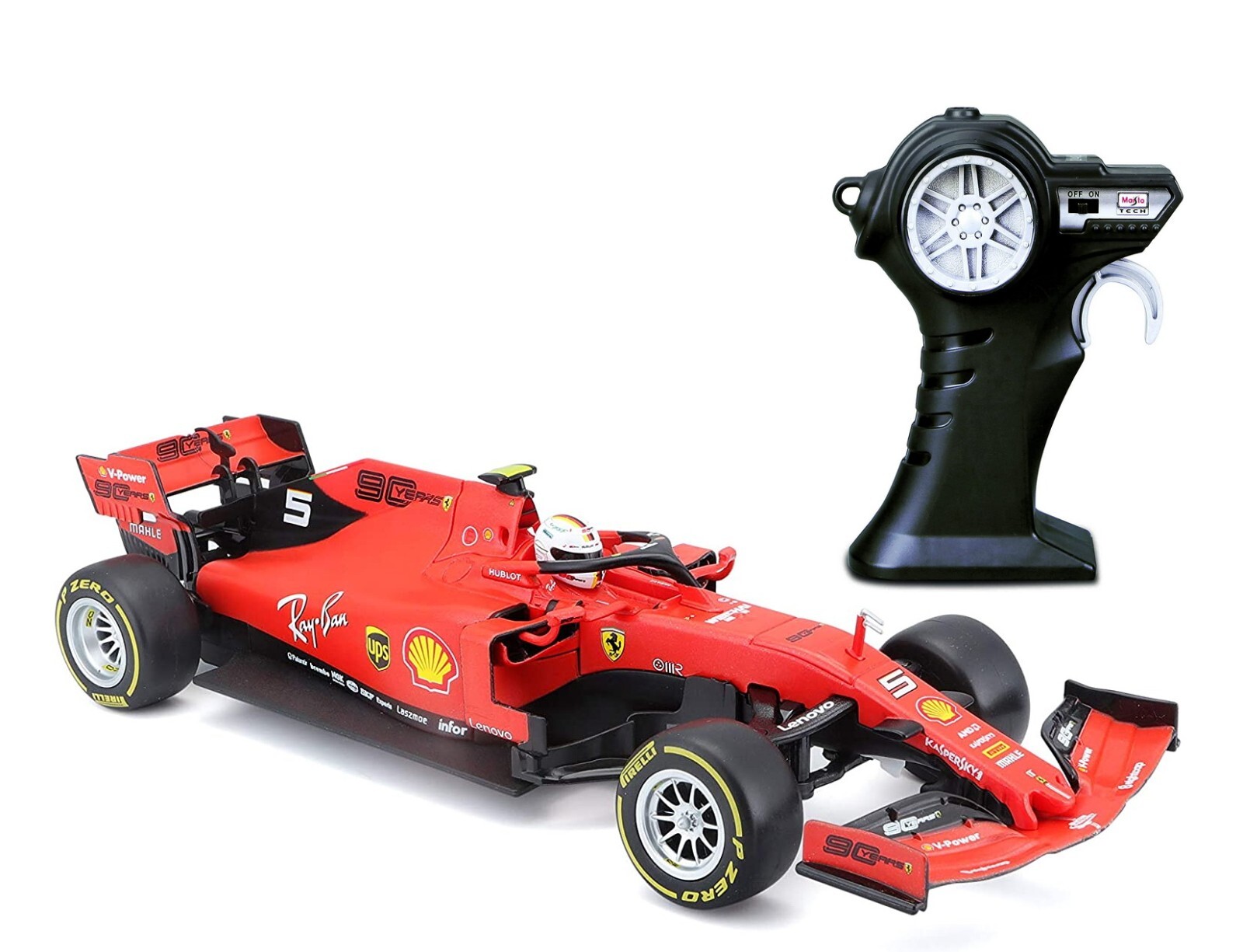 2.4Ghz Radio Control 1/24 F1 Ferrari SF90 2019 #5 Sebastian Vettel RC Car RTR