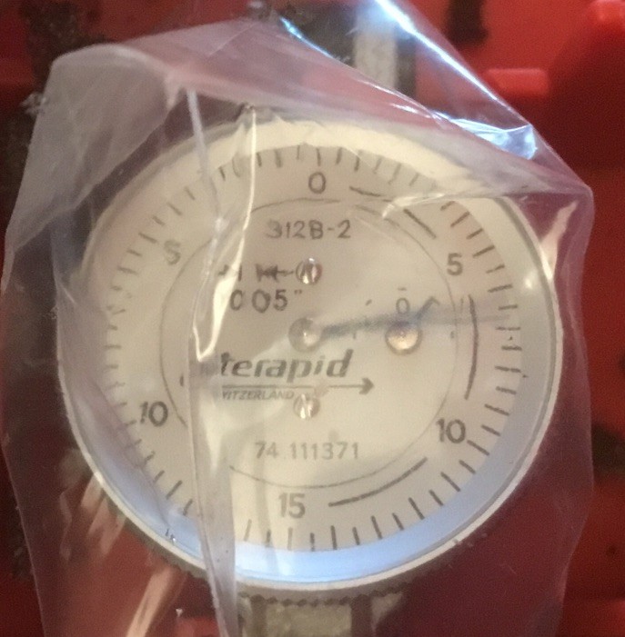 INTERAPID 1.2" DIAL HORIZONTAL INDICATOR #312-B2 #74.111371 86150 NEW