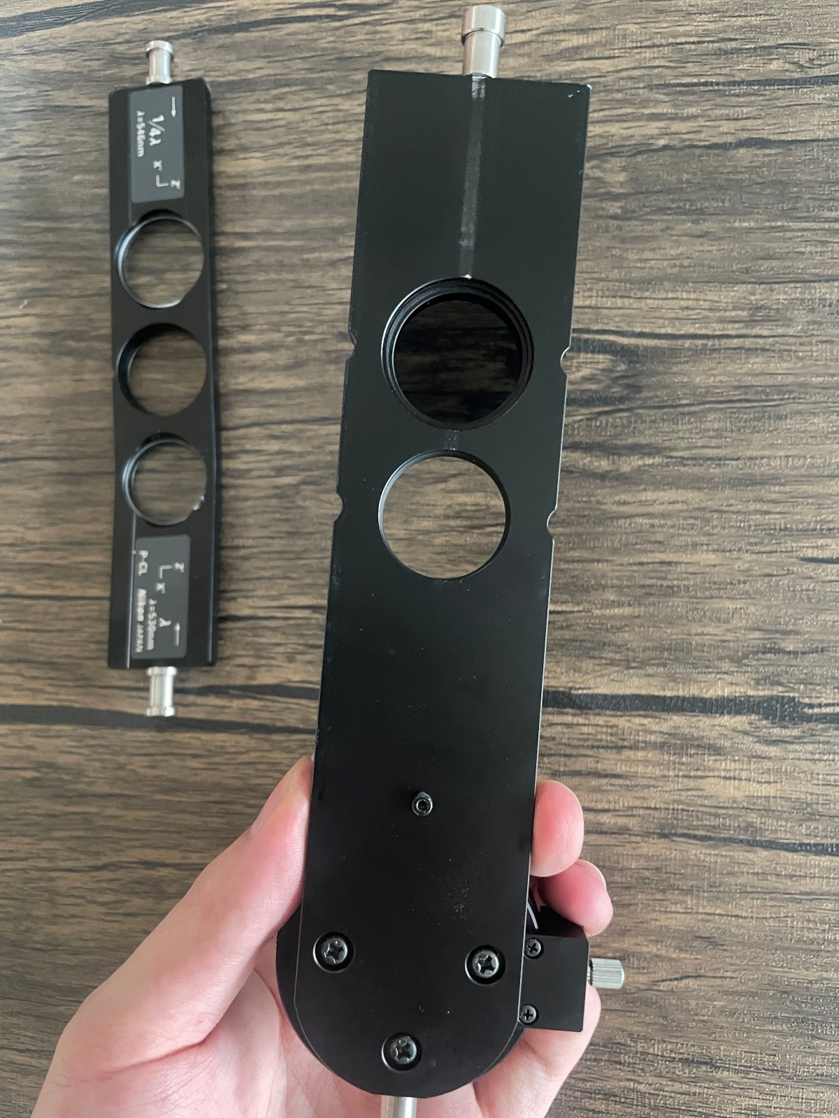 Nikon p-l pol Adjustable Compensator for Microscopes With power strip