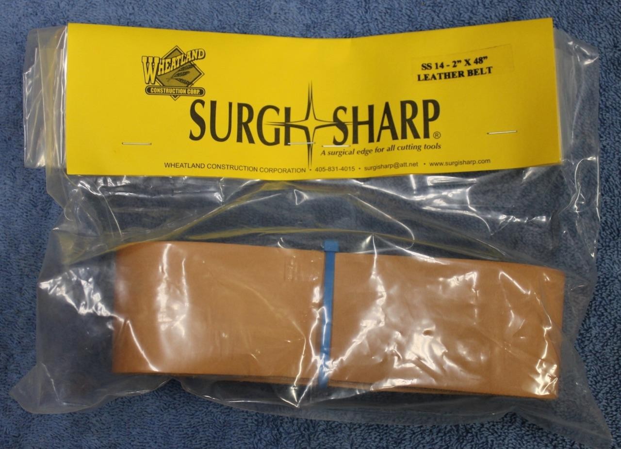 Surgi-Sharp SS14 Leather Belt for 2" x 48" Belt Sanders Knife & Tool Sharpening