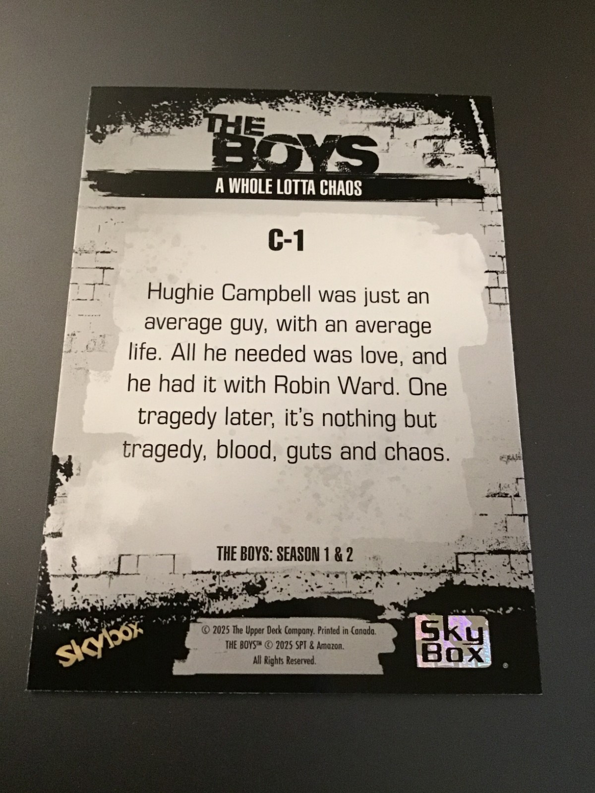 2025 Upper Deck The Boys pick a card complete your set INSERTS & RED PARALLELS