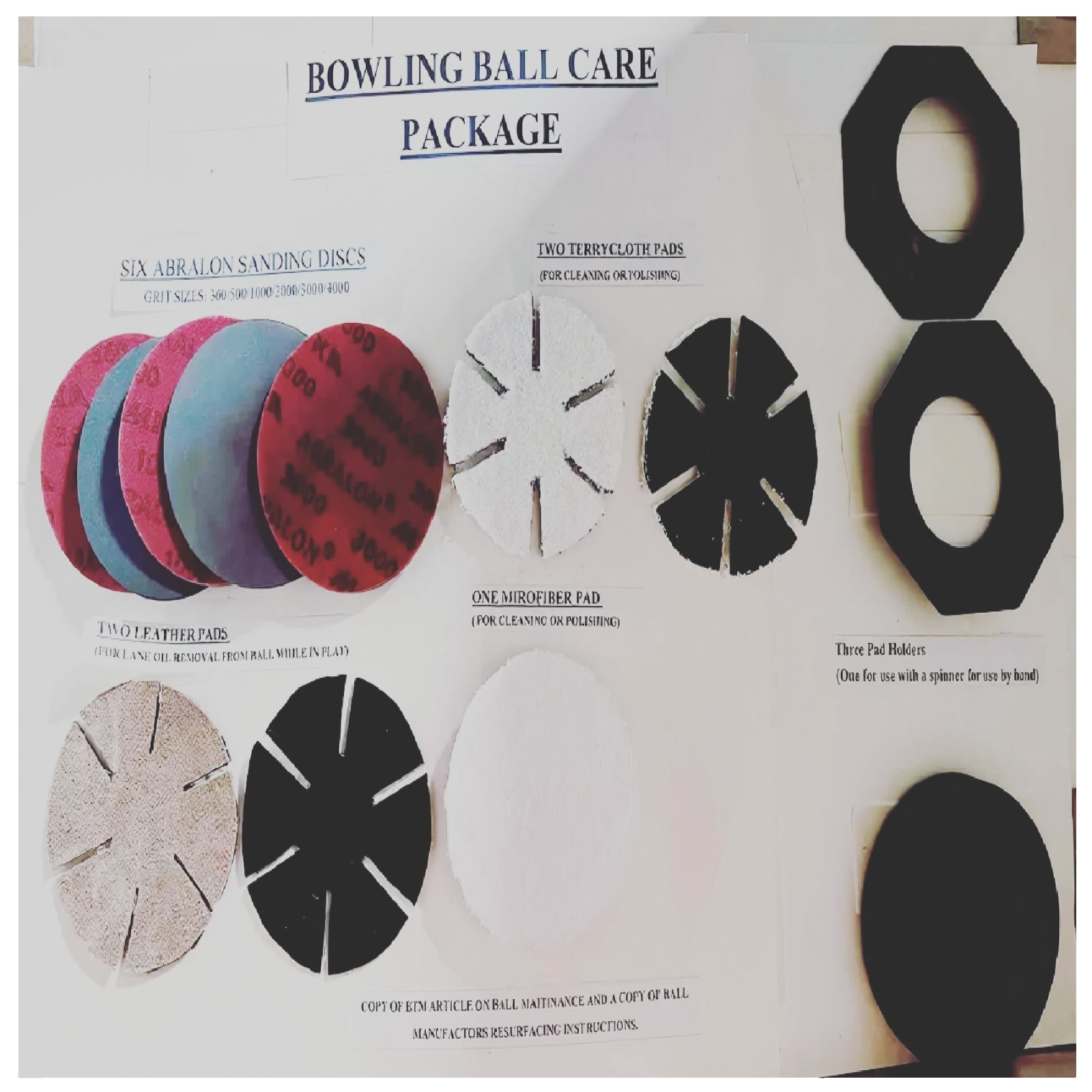 Bowling Ball Care Surface Package