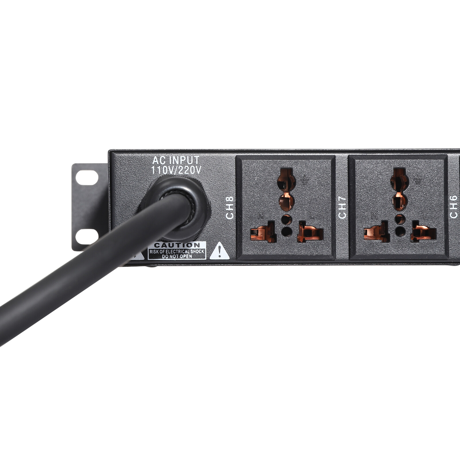 Professional Audio Power Conditioner Digital Voltmeter USB Surge Protector 2000W