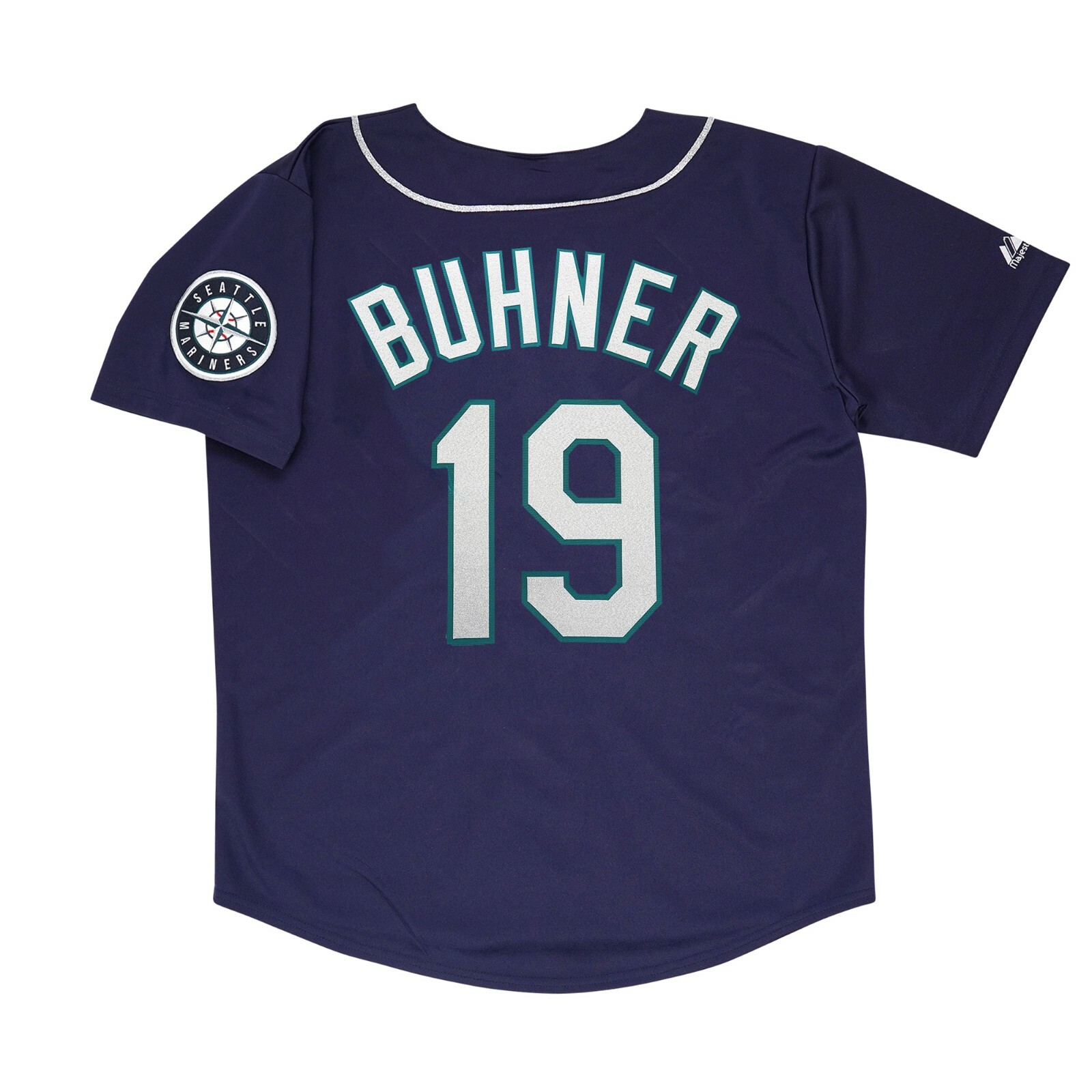 Jay Buhner 1999 Seattle Mariners Alt Navy Blue Men's Jersey w/ Team Patch