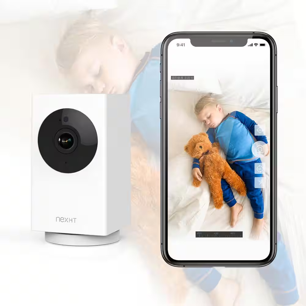 Smart Wi-Fi 1080P Wireless Security Camera with Night Vision, 2-Way Audio, Cloud