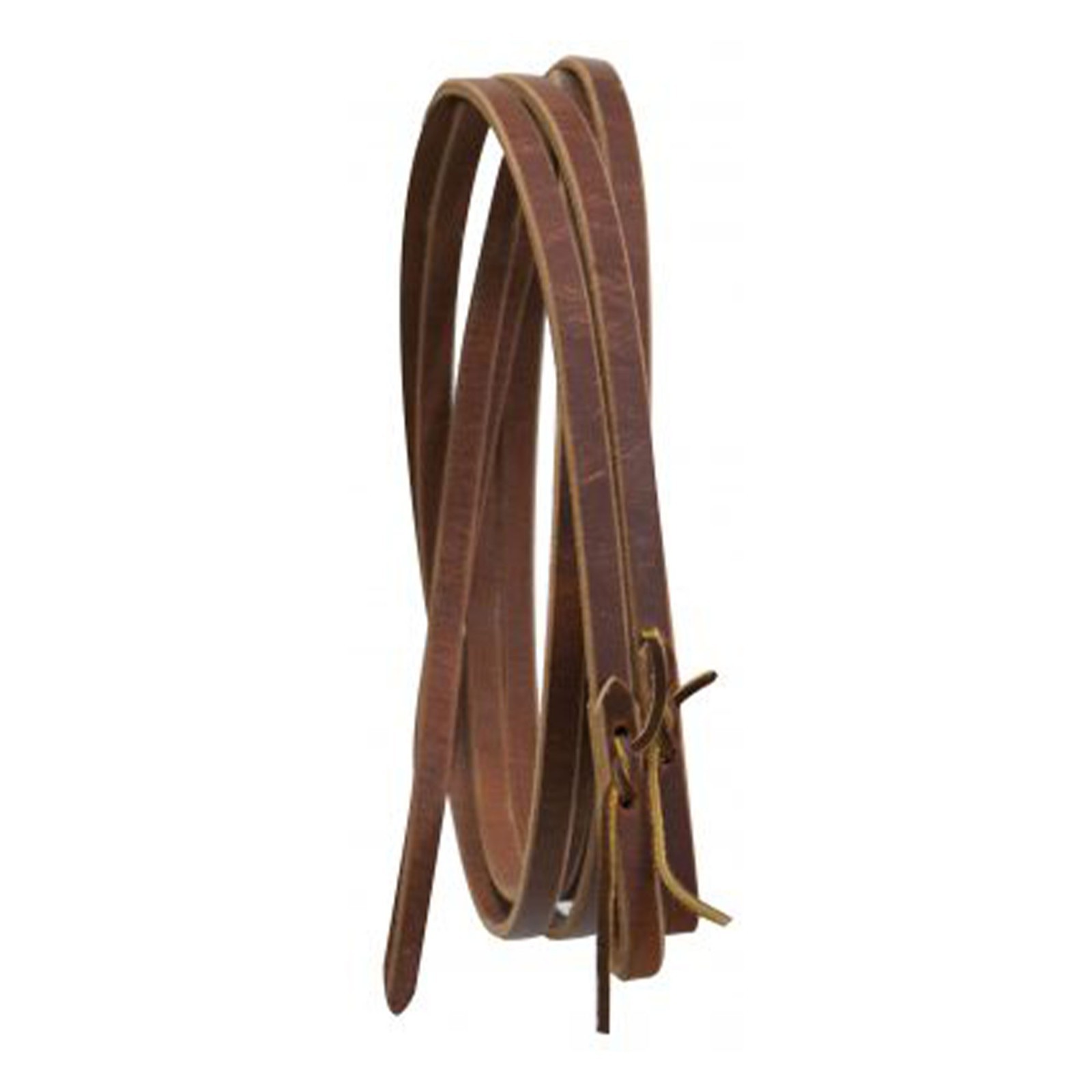 SPLIT REINS 5/8" x 8' Leather Reins with Waterloop Ends MADE IN USA!