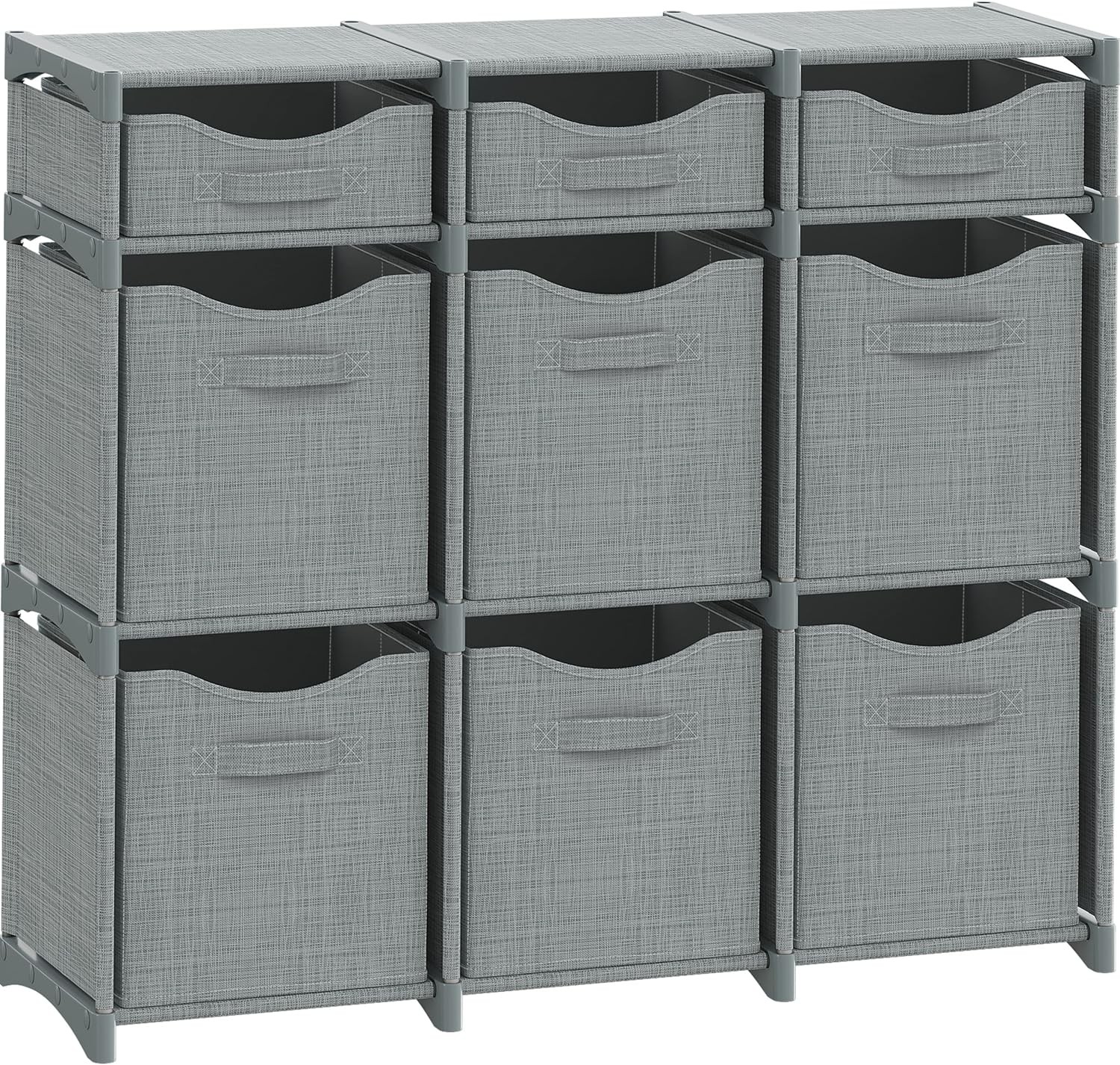 Cube Storage Organizer W/ Storage Bins 9 Cubes