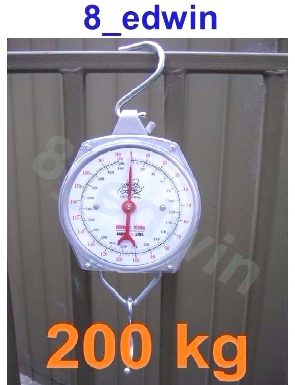 Quality Hanging Metalic Scale up to 200kg  (440 Ib) - Heavy Duty Farmers' Favor