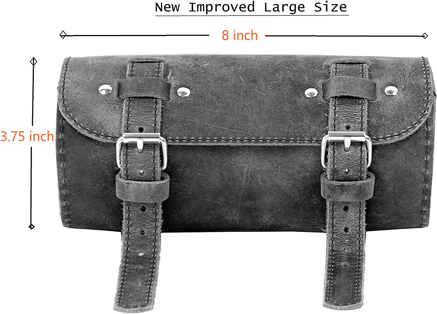 Genuine Leather Bicycle Saddle Bag multiutility Tool Kit Holder storage pouch