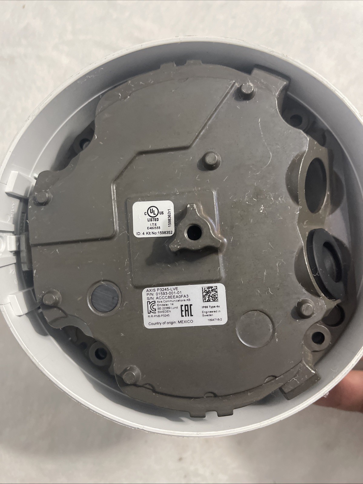 Axis Communications P3245-LVE Network Dome Security Camera P/N: 01593-001-01