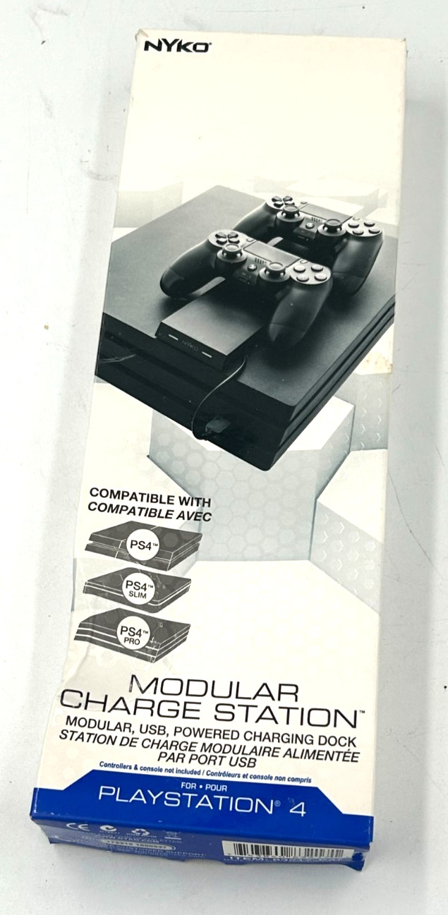 Nyko Modular Charge Station Dual Port Controller Charging PS4 83217-P37 Complete