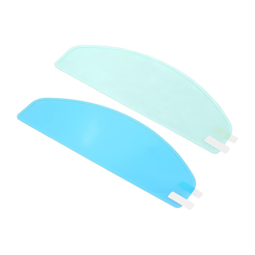 2Pcs 9.65" x 3.46" Rain Proof Anti Fog Film Kit For Motorcycle Helmet Universal