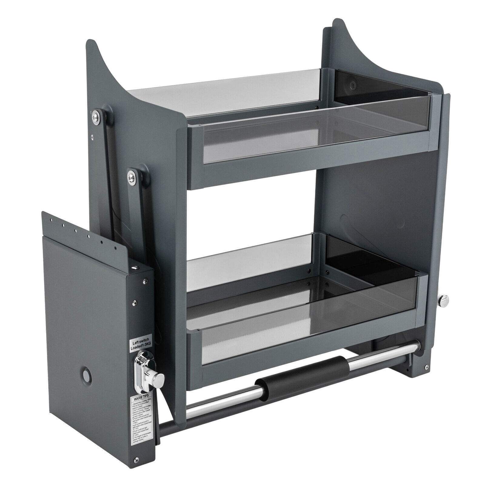 Pull-Out Cabinet Shelf Drop Down Shelf Pull-Down Lift for Kitchen Cabinet 2-tier