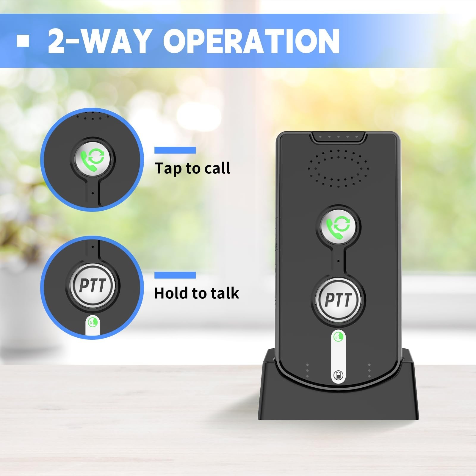 Intercoms Wireless for Home, Room to Room Intercom System with Charging Base,...