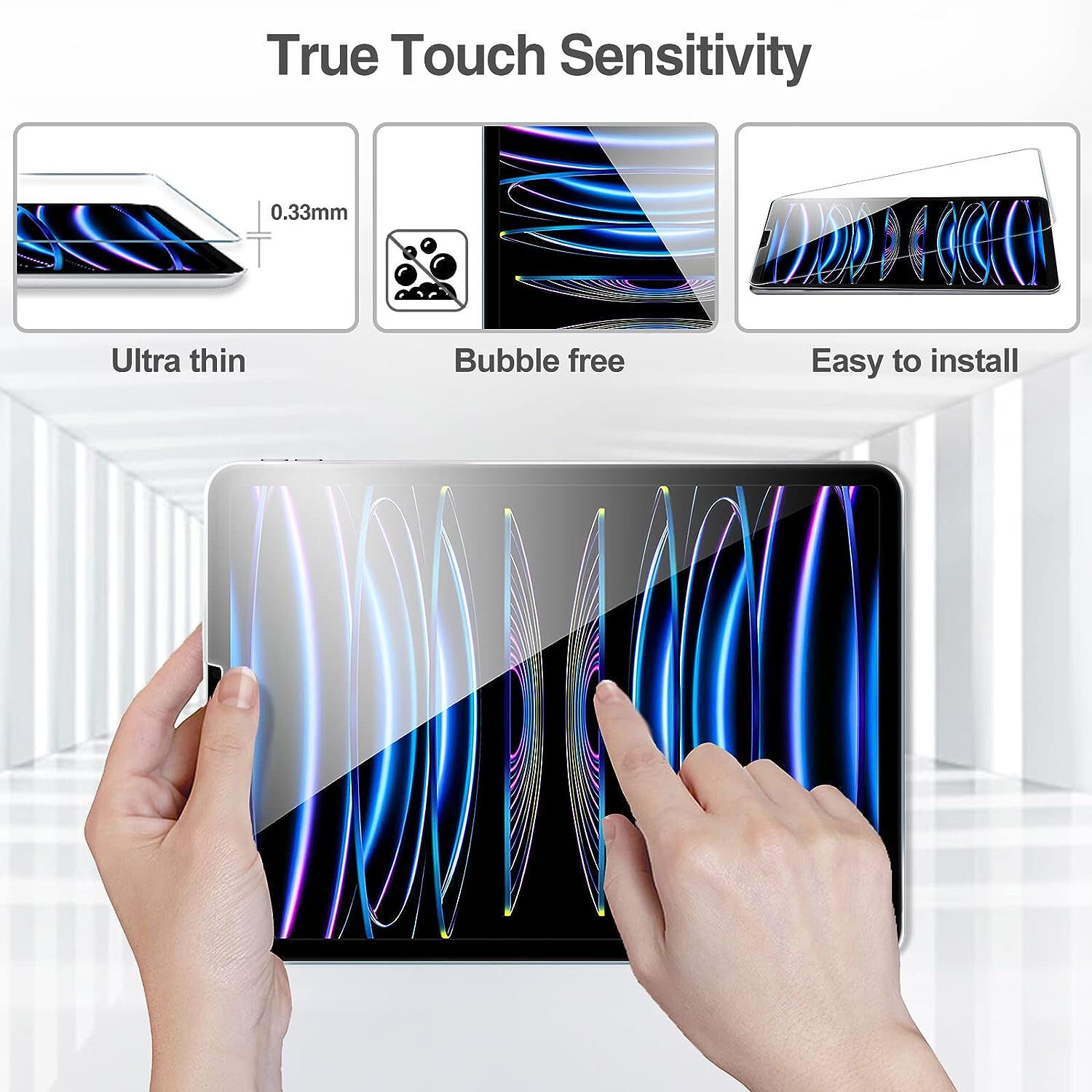 For 2022 Apple iPad Pro 11" inch 4th Generation Tempered Glass Screen Protector