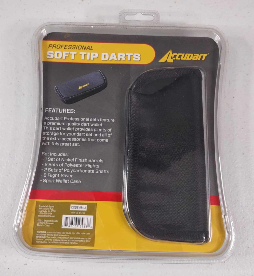 Accudart Soft Tip Darts Wallet & 50 Tips + Narwhal Darts 3 Pack Lot