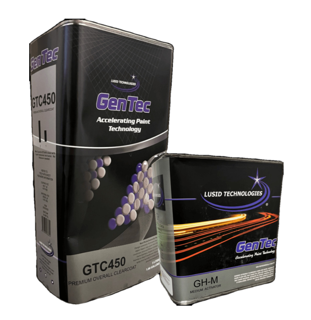 GenTec GTC450 2:1 High Gloss + High Solids 2K Premium Clear coat 7.5L Kit!