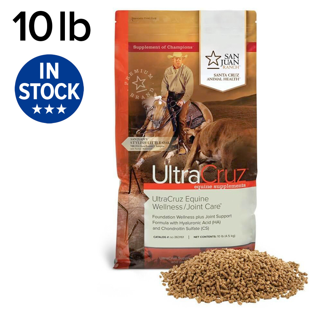 UltraCruz Equine Wellness/Joint Supplement for Horses 10 lb, Pellet (28 Days)