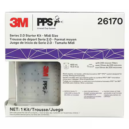 3M 26170 Spray Cup System Kit, 13.5 Fl. Oz.