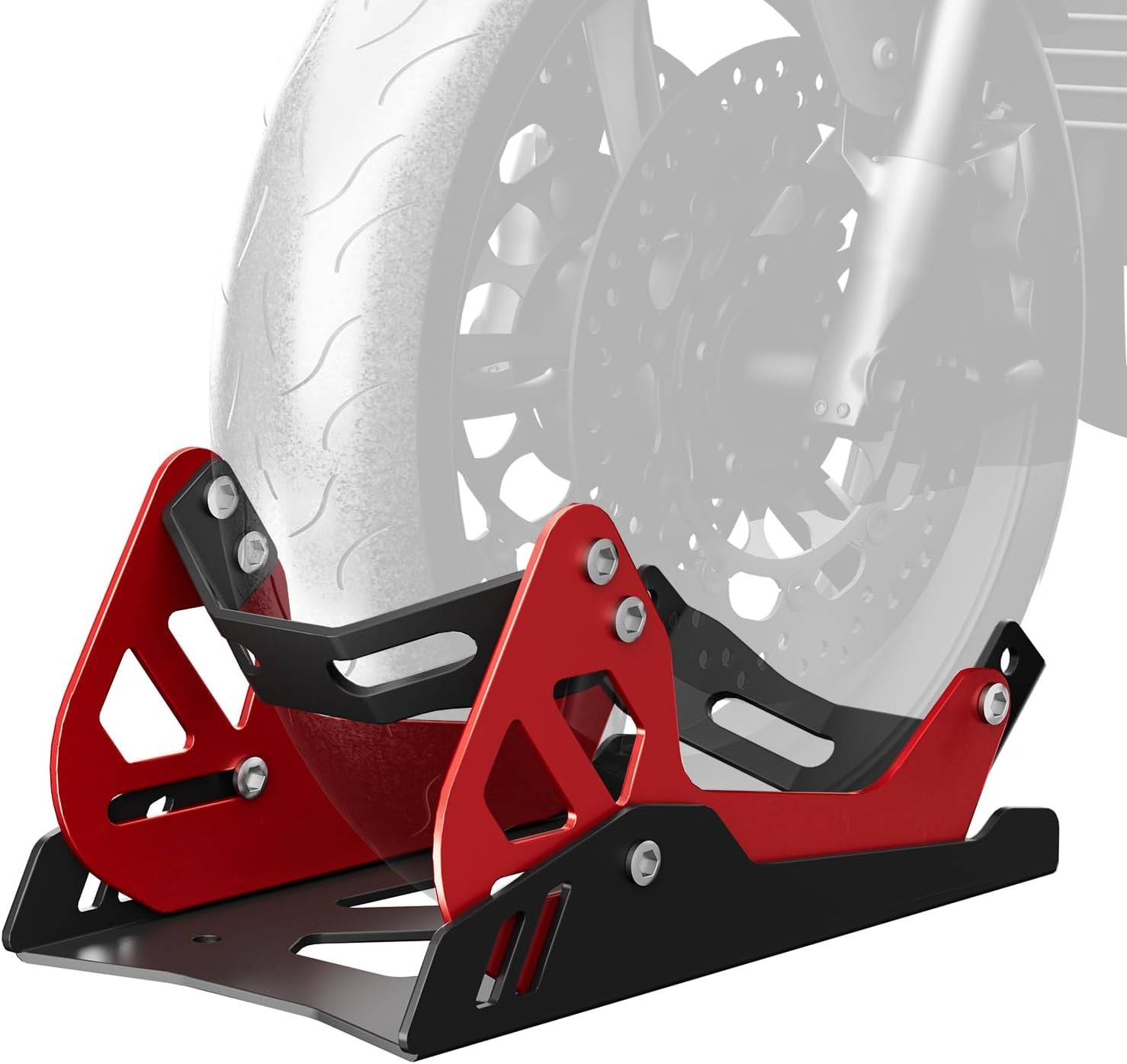 Motorcycle Wheel Chock Universal Front Stand 1800 lb for 8"-21"Dirt Pit Bike