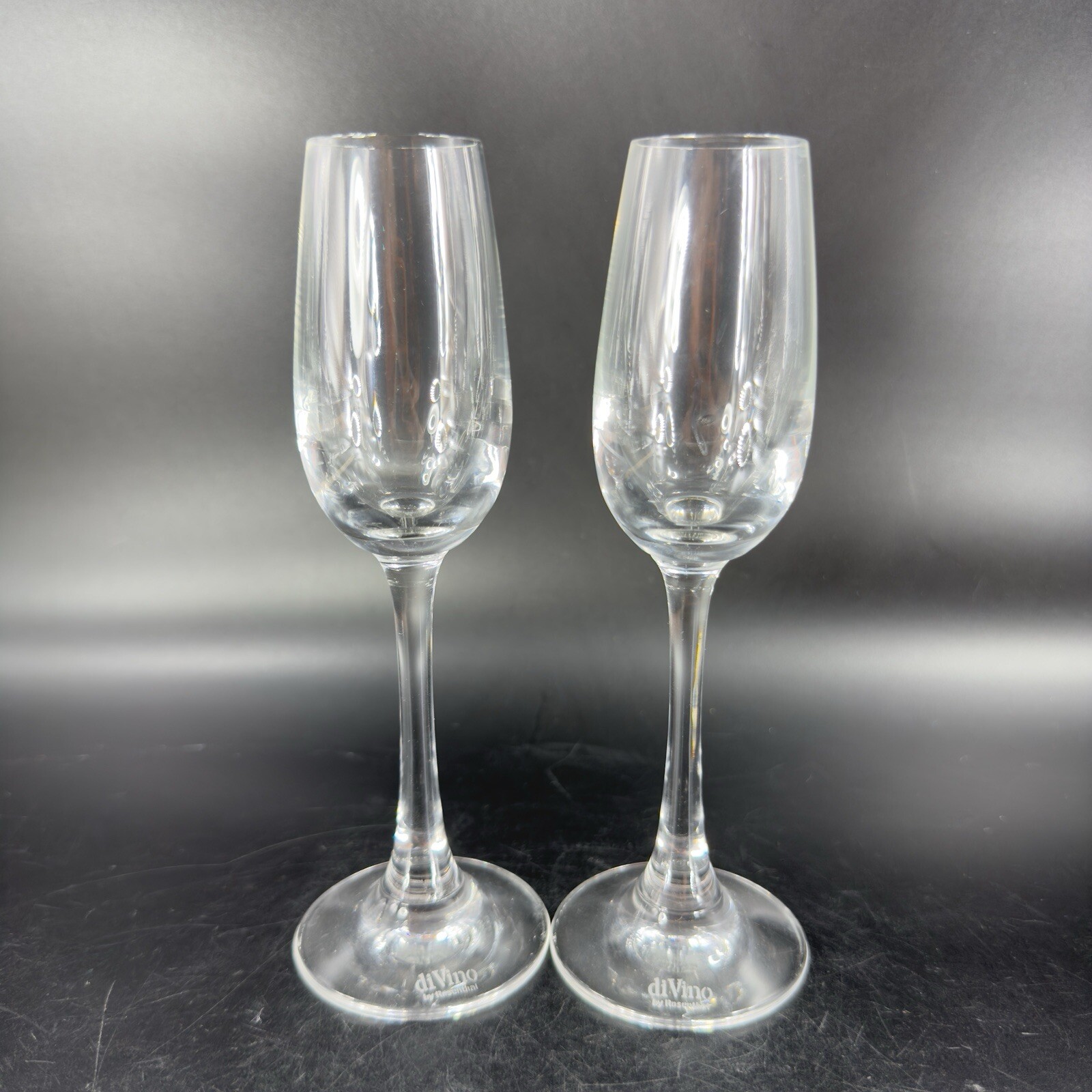 DeVino by Rosenthal Clear Crystal Glasses Hand Blown Small Cups Barware Set 2