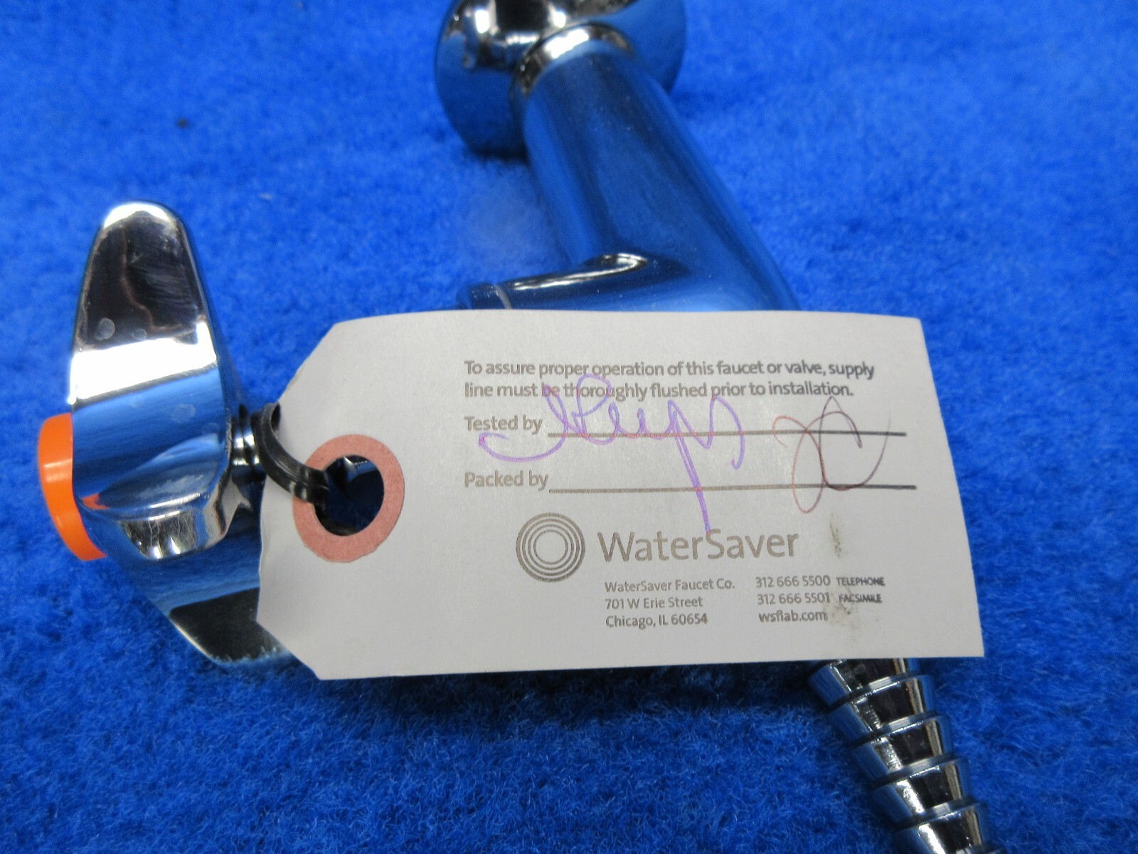 WaterSaver AIR L4880F-225WSA Needle Valve Panel / Overhead Mounted Chrome