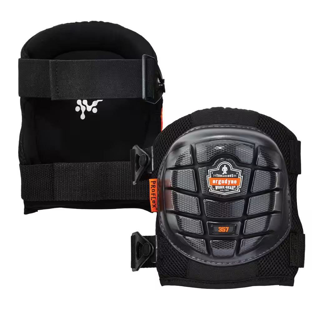 Black Short Cap Lightweight Gel Knee Pads