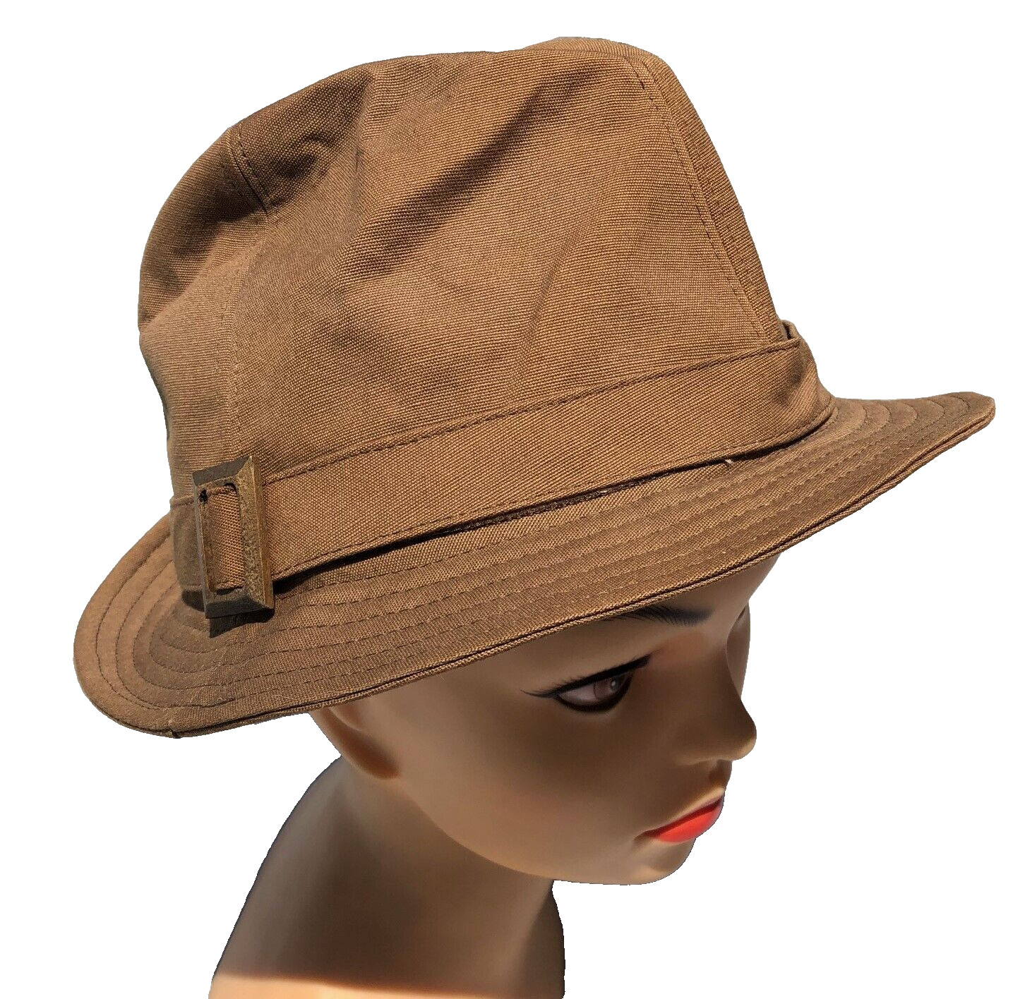 NWT August Accessories Women's Brown knock on wood Fedora Hat