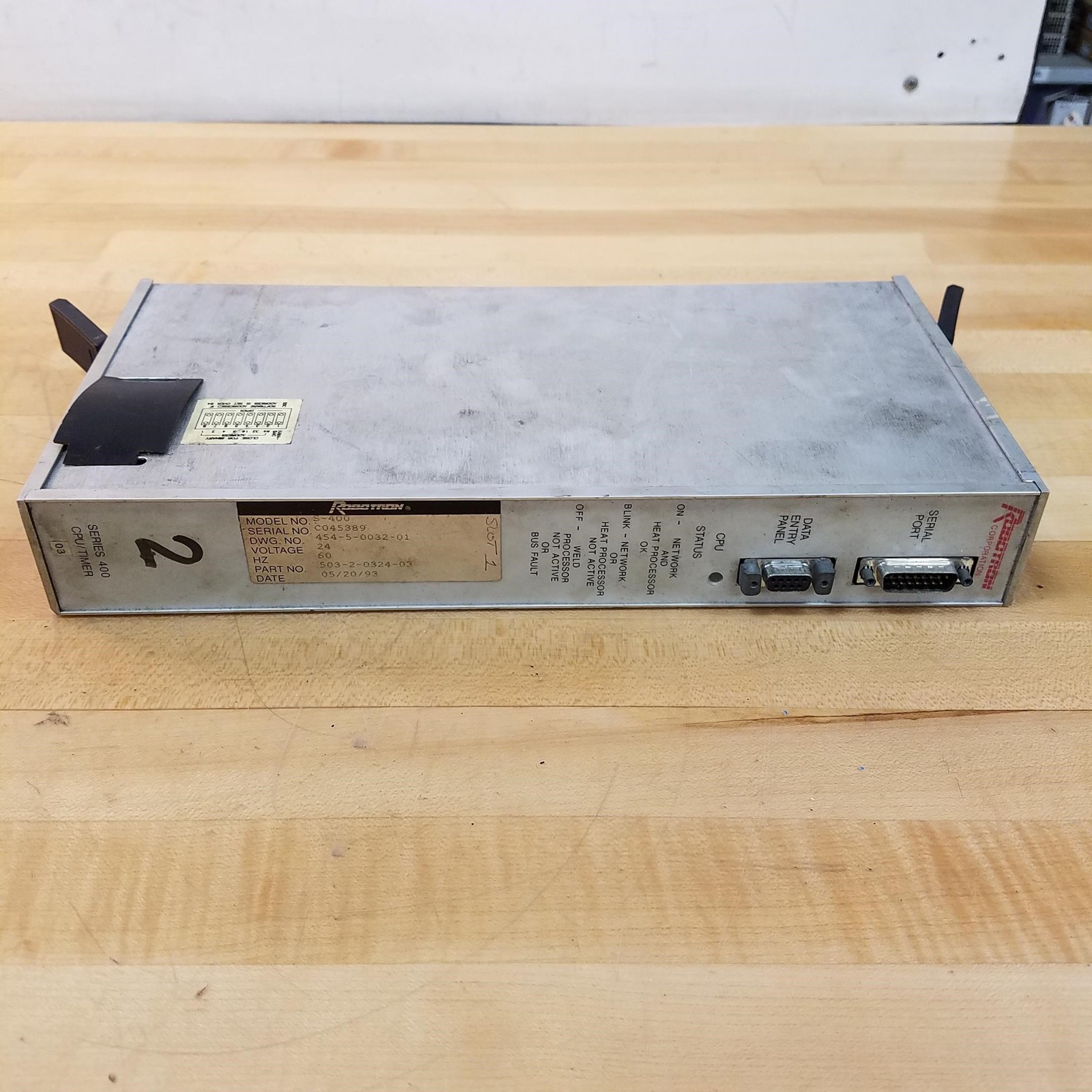 Robotron 503-2-0324-03 Series 400 CPU/Timer Module, 24V, 60Hz - USED
