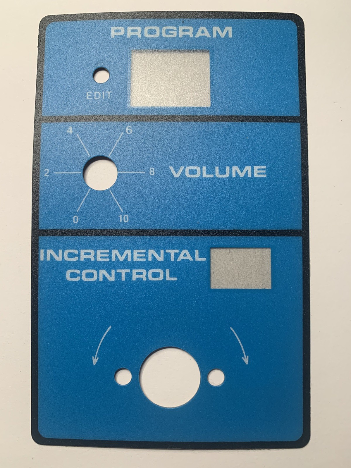 Original PANEL For The Source Moog Synthesizer Program Volume Incremental OEM