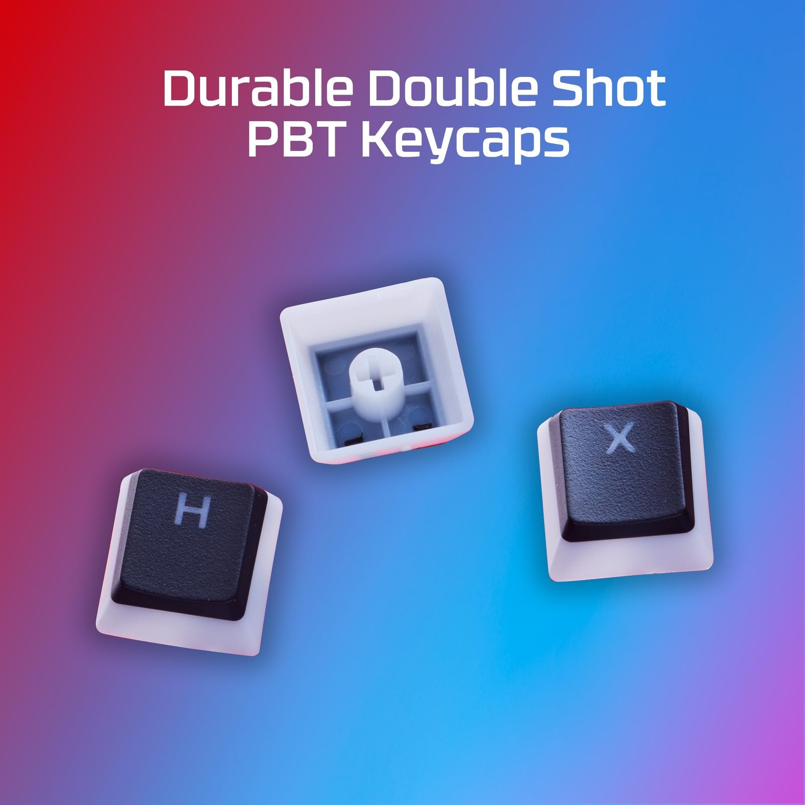 HyperX Pudding Keycaps 2 - Full Key Set - PBT - 112 Keys -White