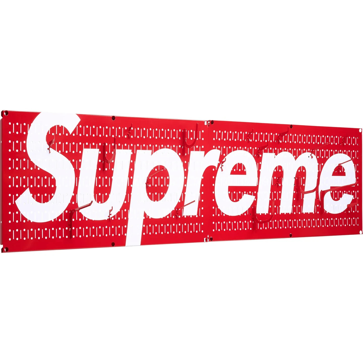 Supreme/Wall Control Pegboard Panel Red (Set of 2)