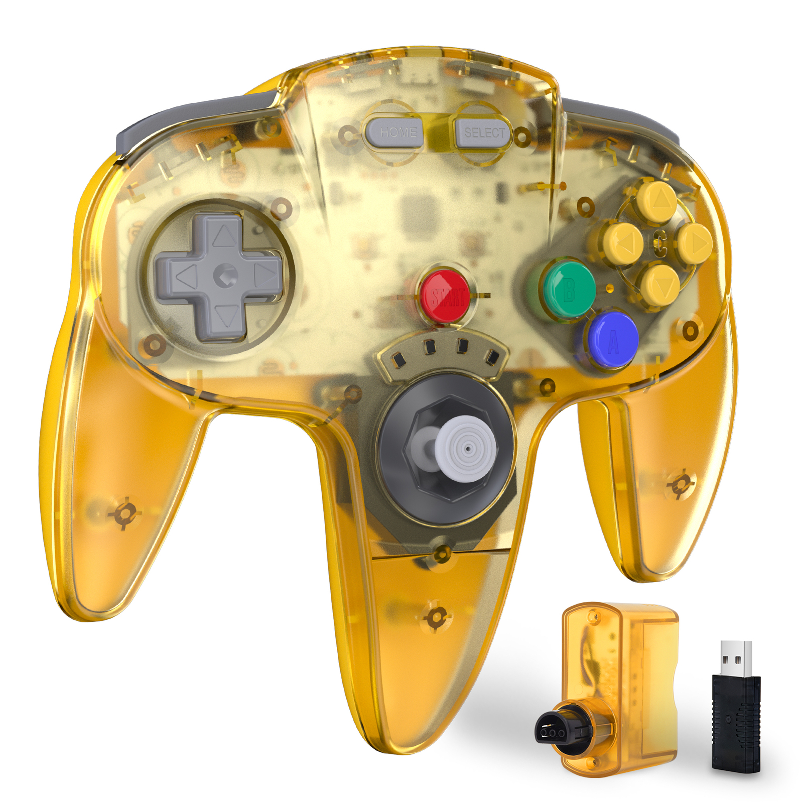 Wireless N64 Controller For N64 Nintendo Switch PC NSO Mac Windows w/Rumble Pak