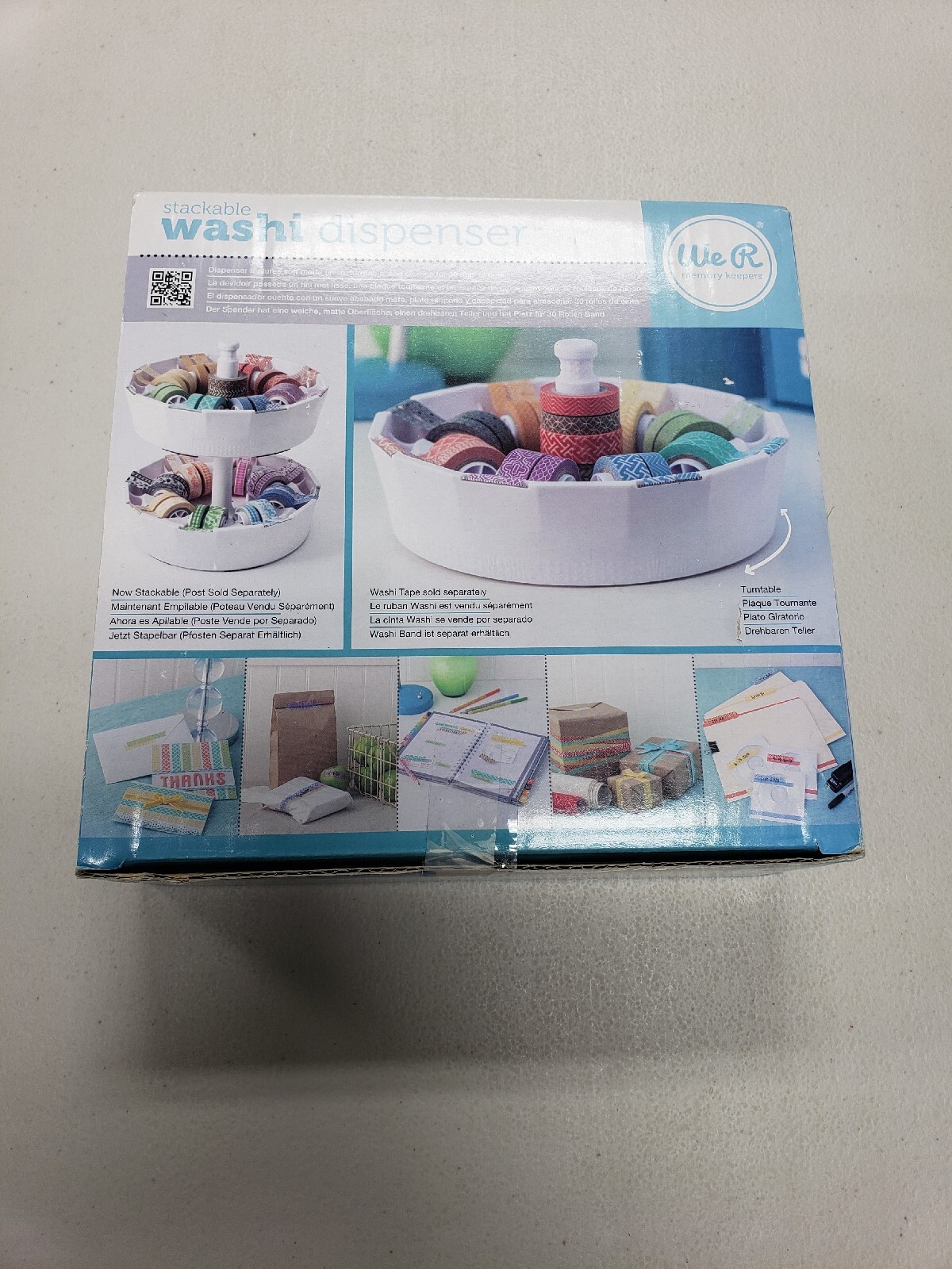 We R Memory Keepers Stackable Washi Tape Dispenser Organizer Scrapbook NIB