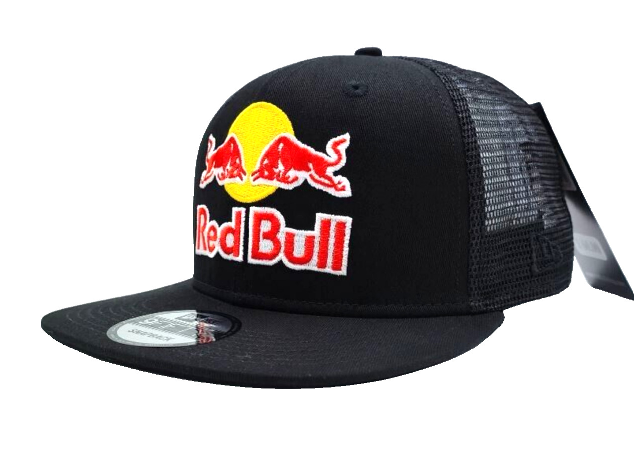 R - Black Flat Brim Trucker Cap. Rare. F1 Racing. BMX. MotoGP. Supercross. Dirt