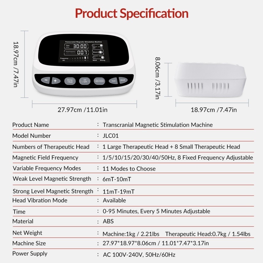 Transcranial Stimulation Therapy for Anxiety and Depression Brain rTMS Machine