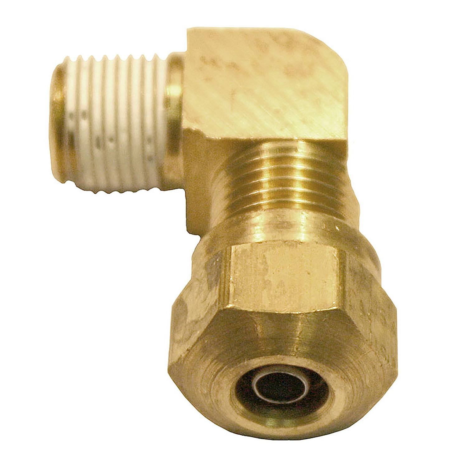 ELBOW FITTING 90 DEGREE FITS 1/4" AIR TUBE TUBING - 1/8" NPT MALE THREAD PACK 10