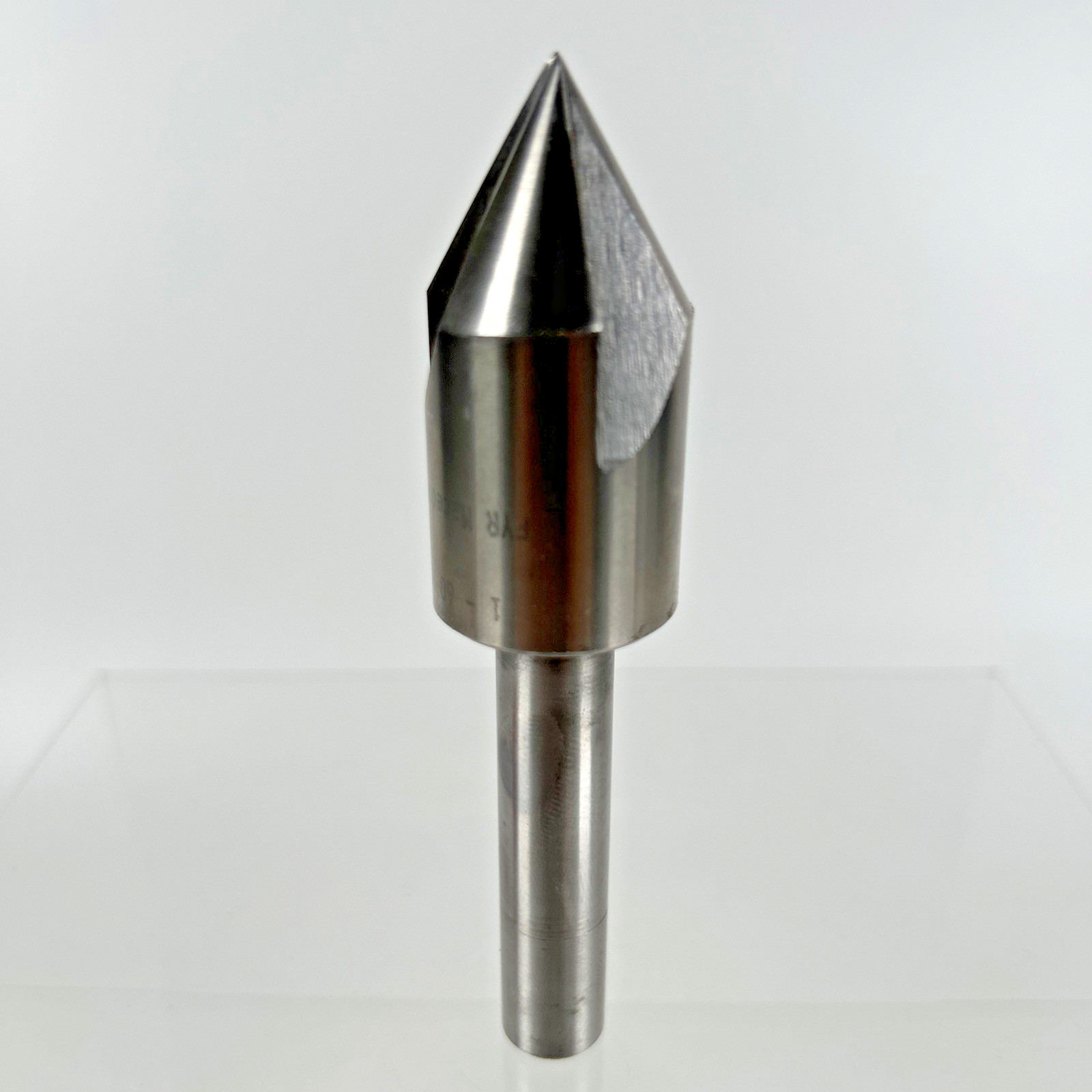 1" H.S 60 DEG 1/2" Shank 2.25" long Shaft 3 Flute Center Reamer Countersink Bit
