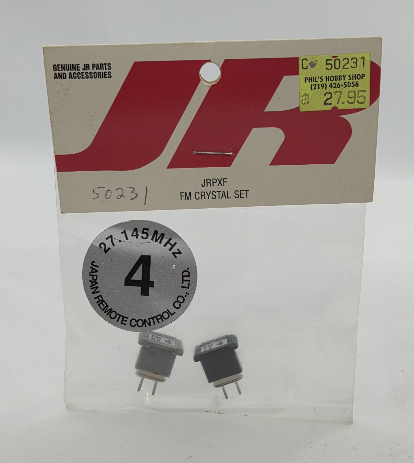 Vintage JR PROPO Radio FM Crystal Set JRPXF ~ Channel 4 ~ 27.145 MHz ~ NOS RC