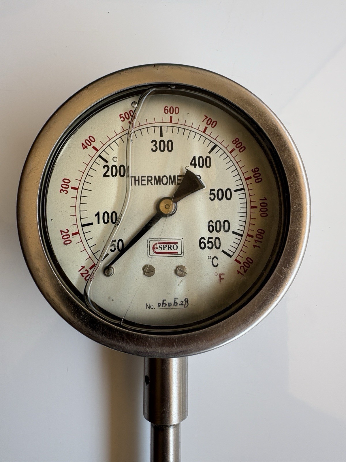 SPRO 50 C.~650 C. ,120~1200  THERMOMETER